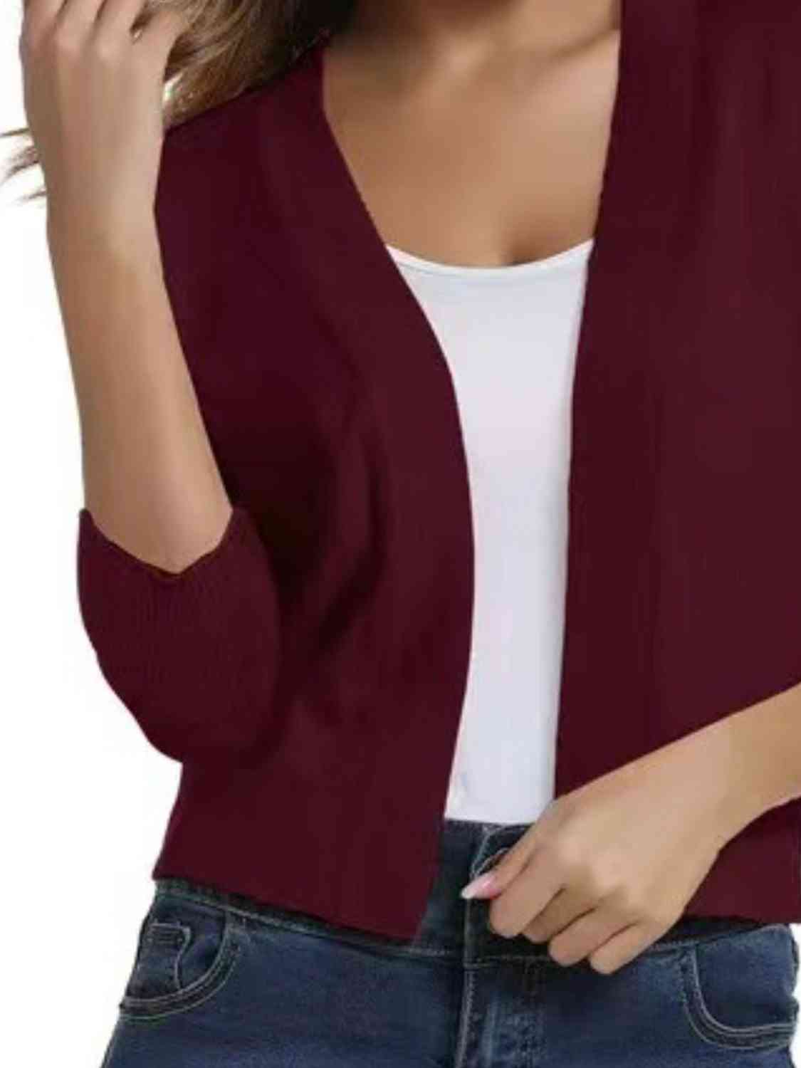 Open Front Cardigan BLUE ZONE PLANET