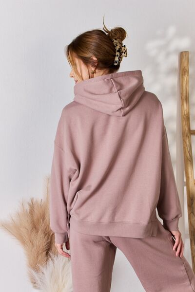 RISEN Oversized Hooded Sweatshirt Trendsi