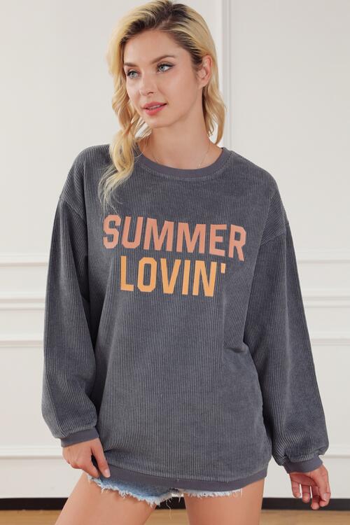 SUMMER LOVIN' Graphic Sweatshirt BLUE ZONE PLANET