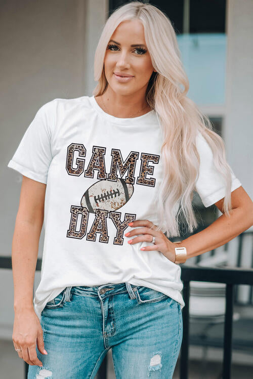 GAME DAY Ball Graphic Short Sleeve T-Shirt BLUE ZONE PLANET