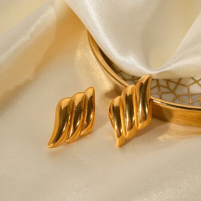 Minimalist 18K Gold-Plated Earrings-EARRINGS-[Adult]-[Female]-2022 Online Blue Zone Planet