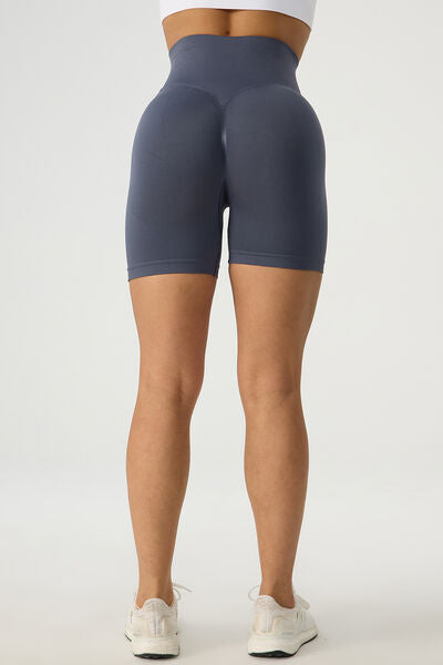 Blue Zone Planet |  High Waist Wide Waistband Active Shorts BLUE ZONE PLANET