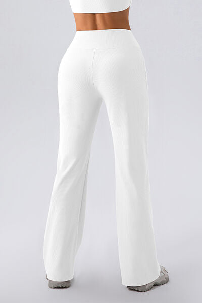 High Waist Straight Active Pants Trendsi