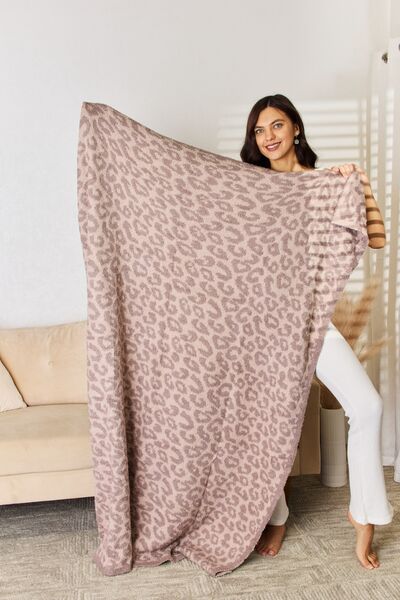 Blue Zone Planet |  Cuddley Leopard Decorative Throw Blanket BLUE ZONE PLANET