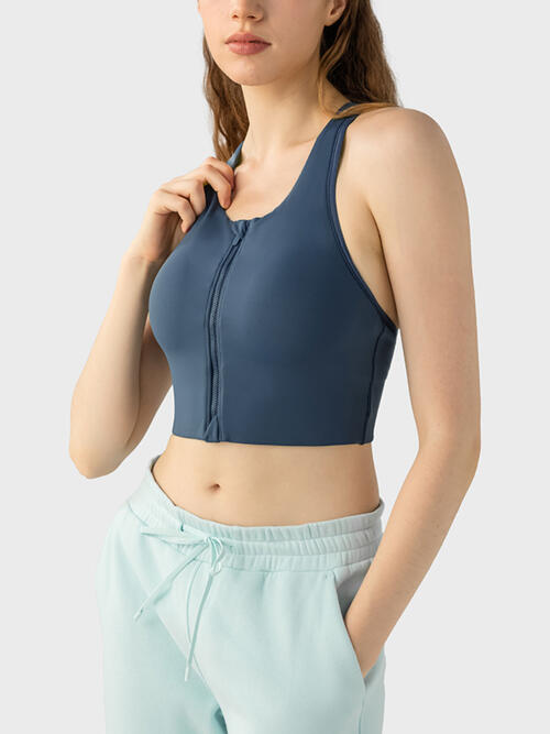 Wide Strap Sport Bra BLUE ZONE PLANET