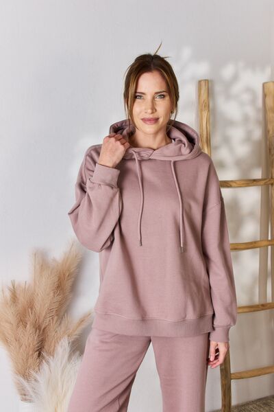 RISEN Oversized Hooded Sweatshirt Trendsi