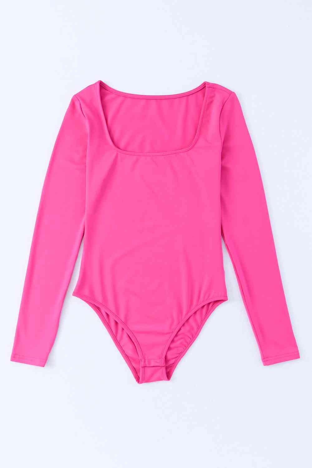 Scoop Neck Long Sleeve Bodysuit-TOPS / DRESSES-[Adult]-[Female]-2022 Online Blue Zone Planet