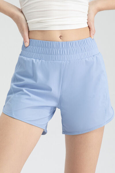 Blue Zone Planet |  Elastic Waist Active Shorts BLUE ZONE PLANET