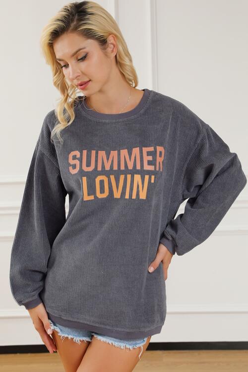 SUMMER LOVIN' Graphic Sweatshirt BLUE ZONE PLANET