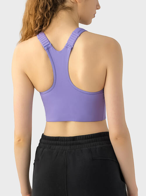 Wide Strap Sport Bra BLUE ZONE PLANET