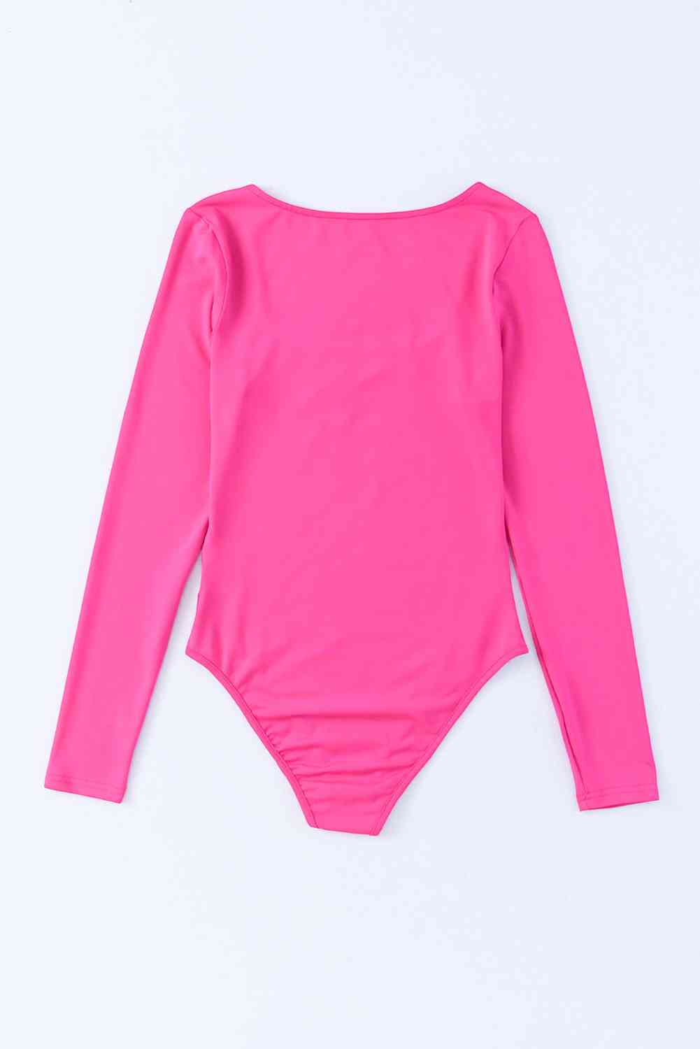 Scoop Neck Long Sleeve Bodysuit-TOPS / DRESSES-[Adult]-[Female]-2022 Online Blue Zone Planet