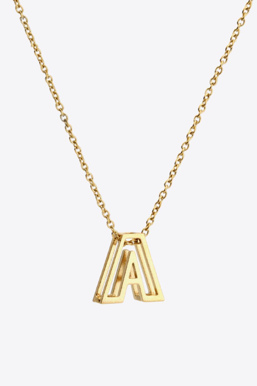 A to J Letter Pendant Nekclace-TOPS / DRESSES-[Adult]-[Female]-A-One Size-2022 Online Blue Zone Planet