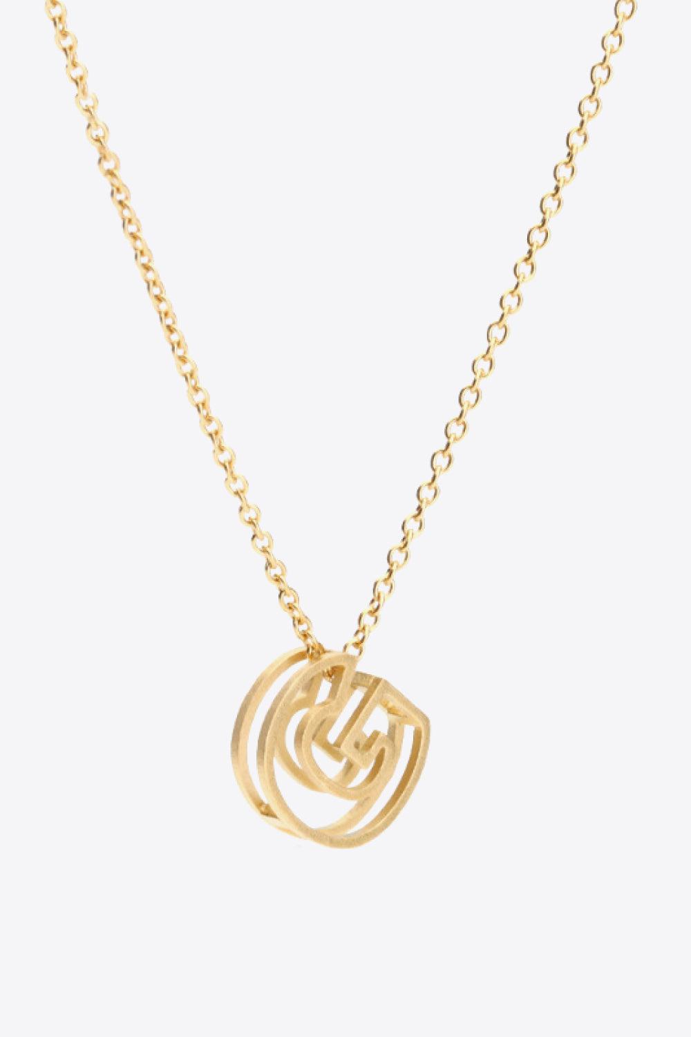 A to J Letter Pendant Nekclace-TOPS / DRESSES-[Adult]-[Female]-G-One Size-2022 Online Blue Zone Planet