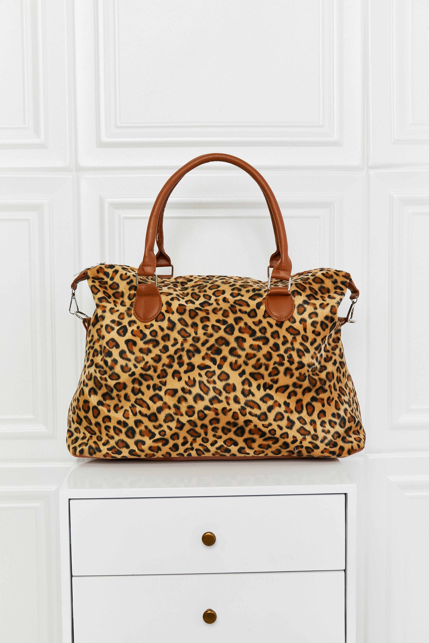 Animal Print Brushed Weekender Bag BLUE ZONE PLANET