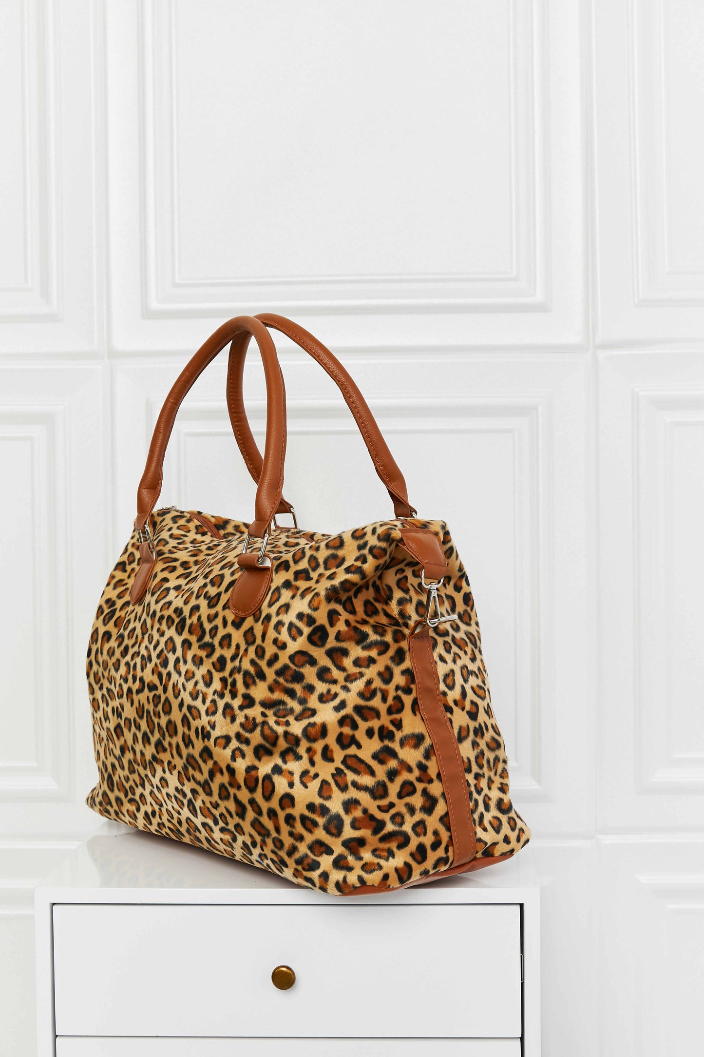 Animal Print Brushed Weekender Bag BLUE ZONE PLANET