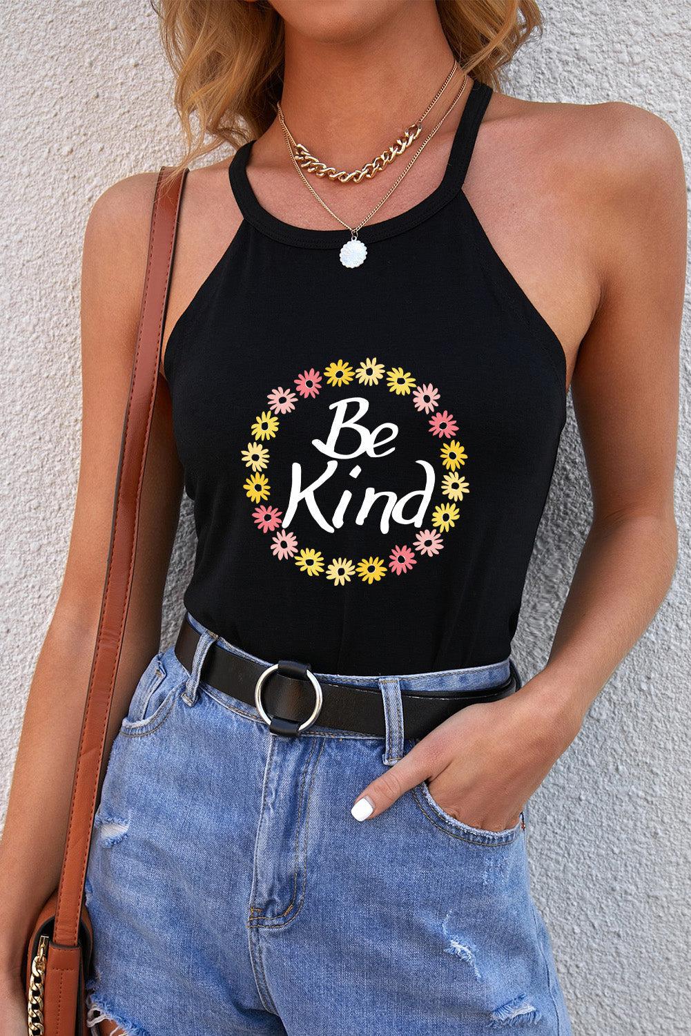 BE KIND Graphic Tank BLUE ZONE PLANET