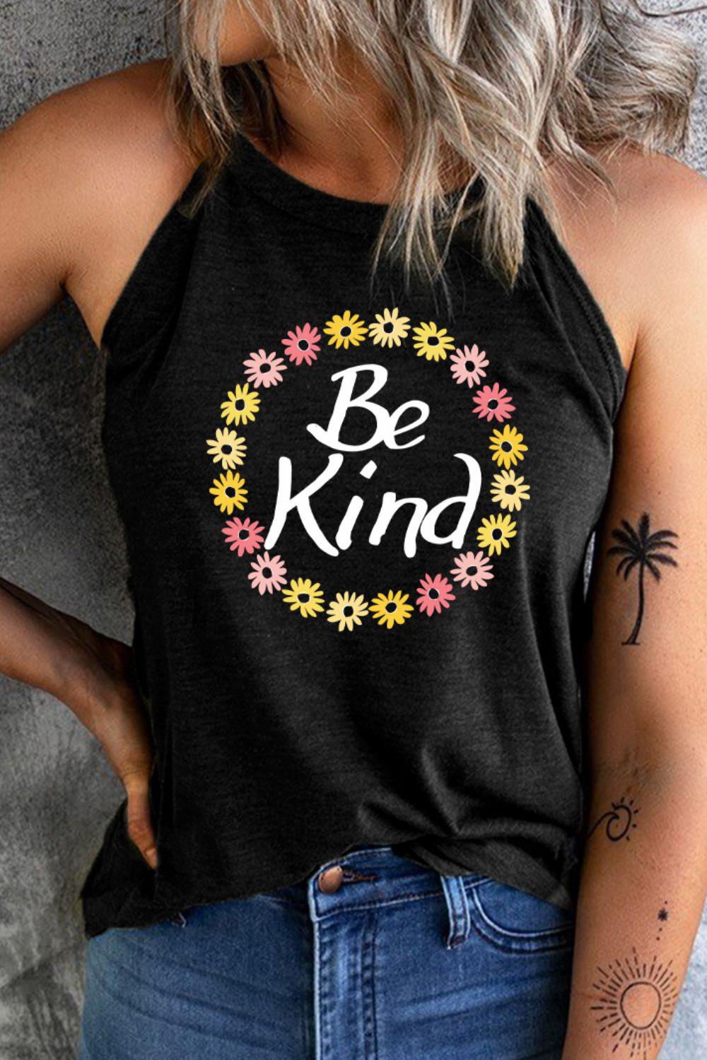 BE KIND Graphic Tank BLUE ZONE PLANET