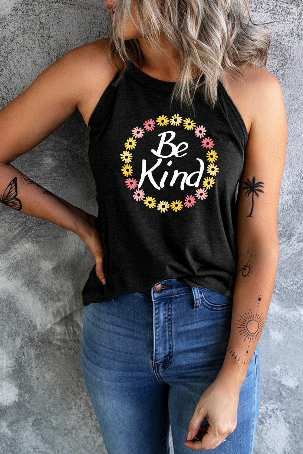 BE KIND Graphic Tank BLUE ZONE PLANET