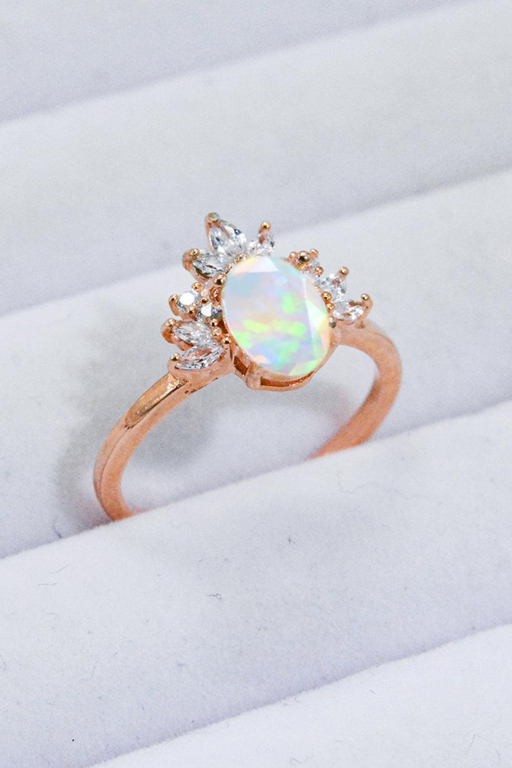 Best Of Me 925 Sterling Silver Opal Ring BLUE ZONE PLANET