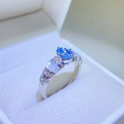 Blue Zone Planet |  1 Carat Moissanite 925 Sterling Silver Ring BLUE ZONE PLANET
