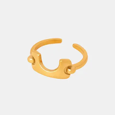 Blue Zone Planet |  18K Gold-Plated Irregular Open Ring BLUE ZONE PLANET
