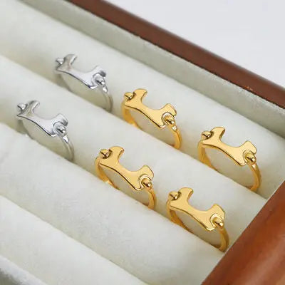 Blue Zone Planet |  18K Gold-Plated Irregular Open Ring BLUE ZONE PLANET