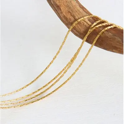 Blue Zone Planet |  18K Gold-Plated Multi-Layer Clavicle Chain Necklace BLUE ZONE PLANET