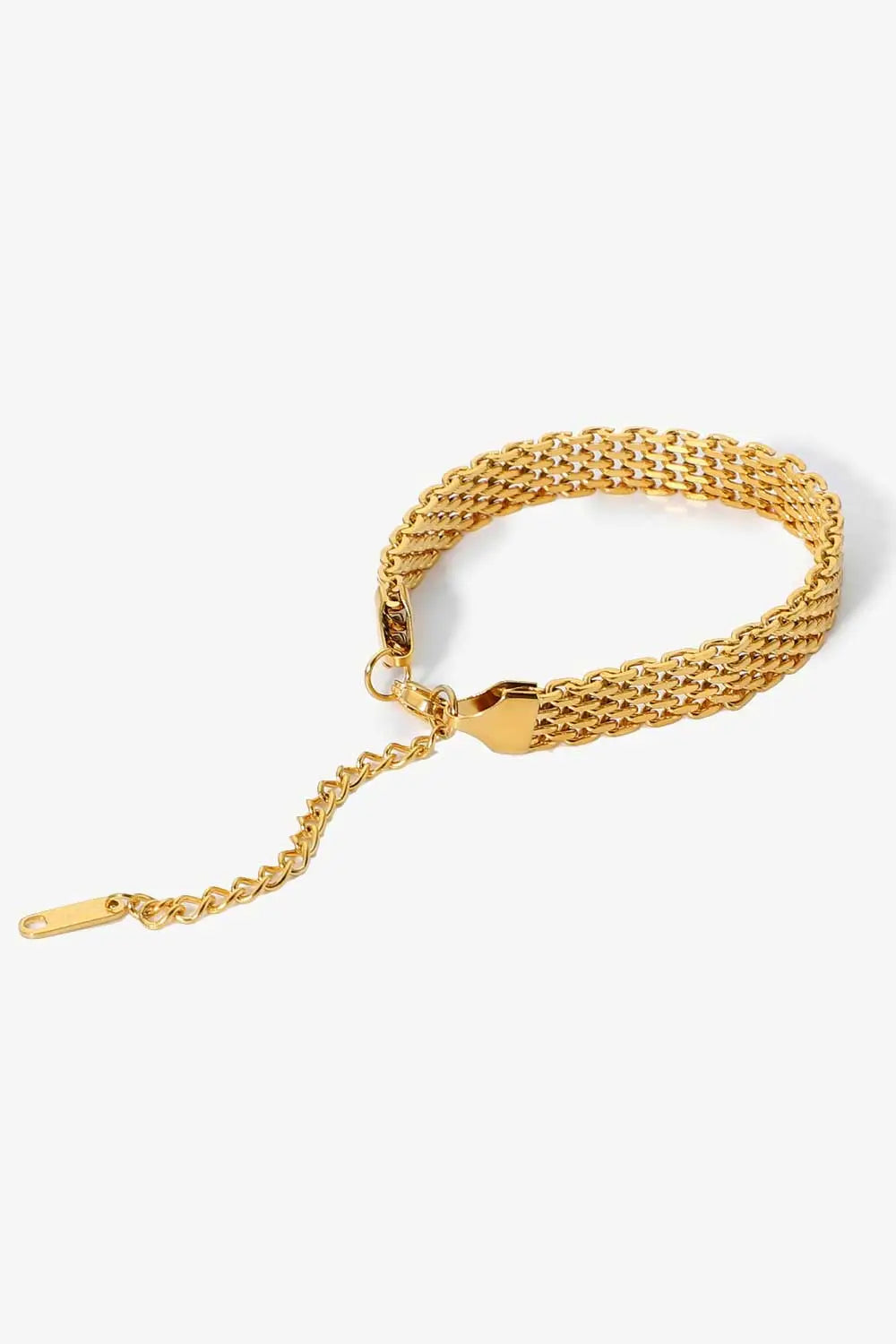 Blue Zone Planet |  18K Gold-Plated Wide Chain Bracelet BLUE ZONE PLANET