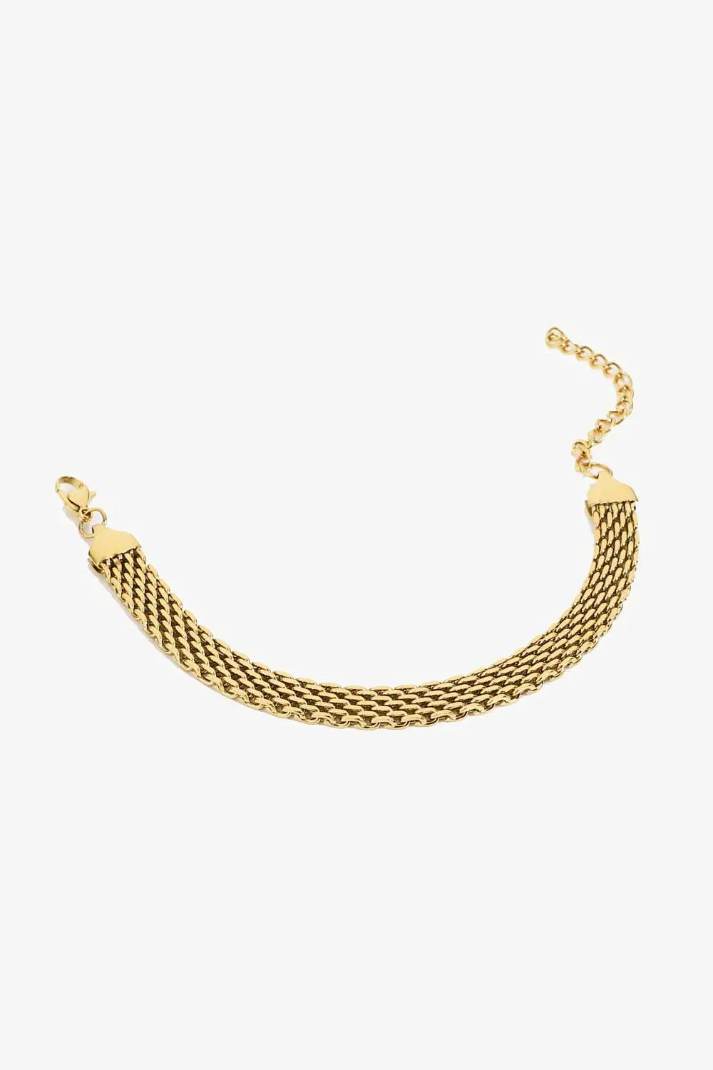 Blue Zone Planet |  18K Gold-Plated Wide Chain Bracelet BLUE ZONE PLANET