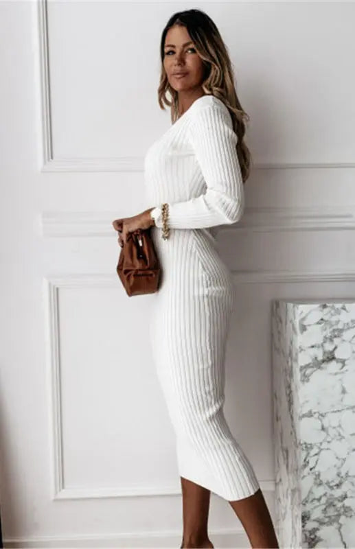 long sleeve maxi dress winter Zone Planet | Autumn Solid Color smart_tag-WeddingEdit Long sleeved dress with Tahlia Embroidered Floral Lace Silk Satin Colors:Dark Olive 799