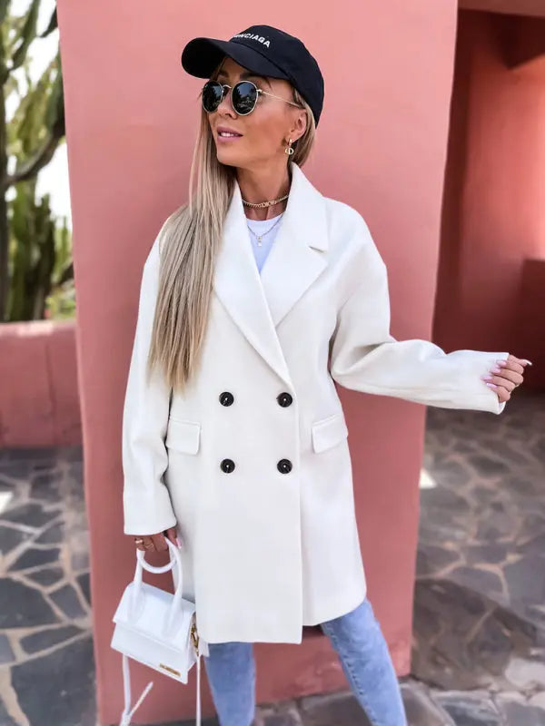 Blue Zone Planet |  Autumn and winter jacket with suit collar BLUE ZONE PLANET