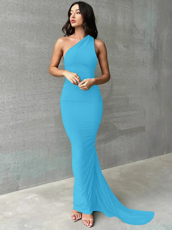 Blue Zone Planet |  Backless pleated slim fit sleeveless dress BLUE ZONE PLANET