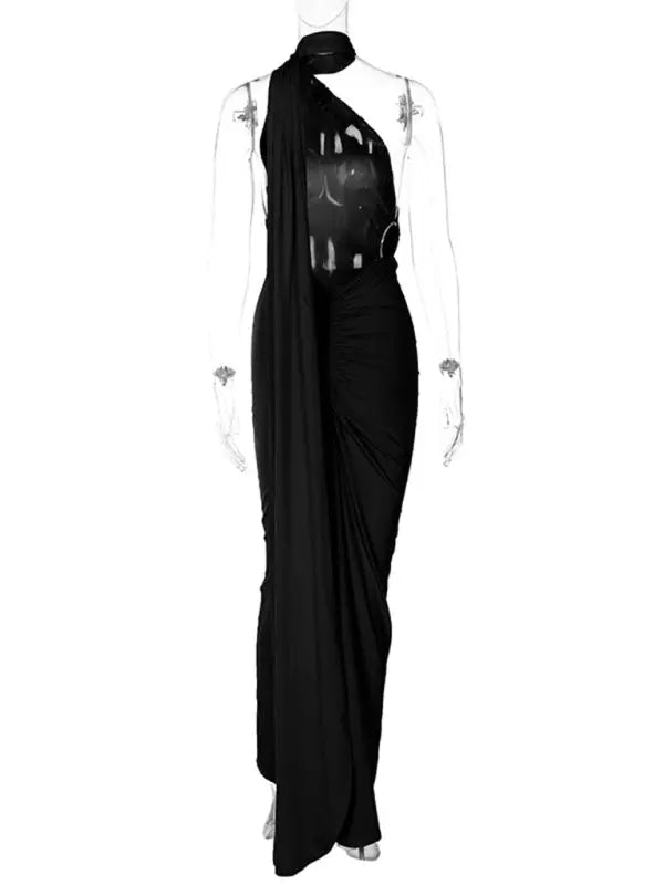 Blue Zone Planet |  Backless pleated slim fit sleeveless dress BLUE ZONE PLANET