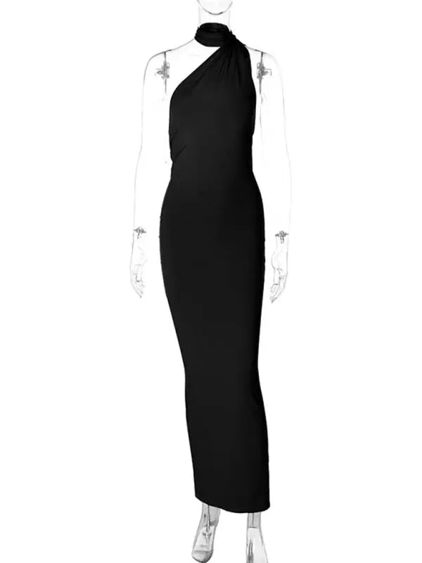 Blue Zone Planet |  Backless pleated slim fit sleeveless dress BLUE ZONE PLANET