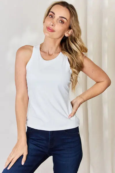 Blue Zone Planet |  Basic Bae Full Size Round Neck Racerback Tank BLUE ZONE PLANET