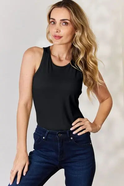 Blue Zone Planet |  Basic Bae Full Size Round Neck Racerback Tank BLUE ZONE PLANET