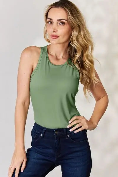 Blue Zone Planet |  Basic Bae Full Size Round Neck Racerback Tank BLUE ZONE PLANET