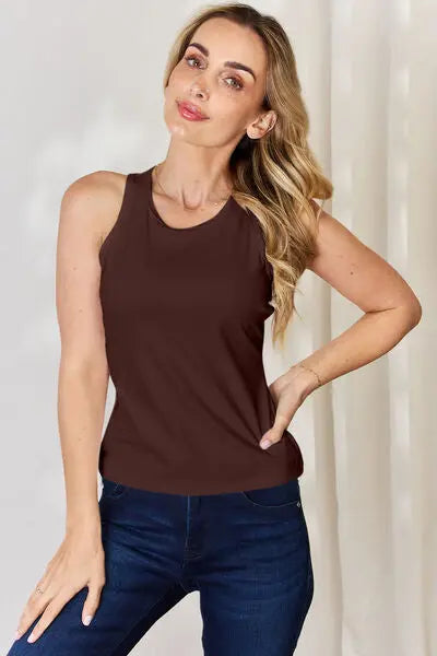Blue Zone Planet |  Basic Bae Full Size Round Neck Racerback Tank BLUE ZONE PLANET