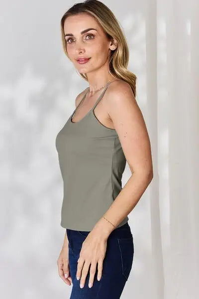 Blue Zone Planet |  Basic Bae Full Size Round Neck Slim Cami BLUE ZONE PLANET