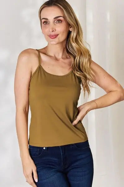 Blue Zone Planet |  Basic Bae Full Size Round Neck Slim Cami BLUE ZONE PLANET