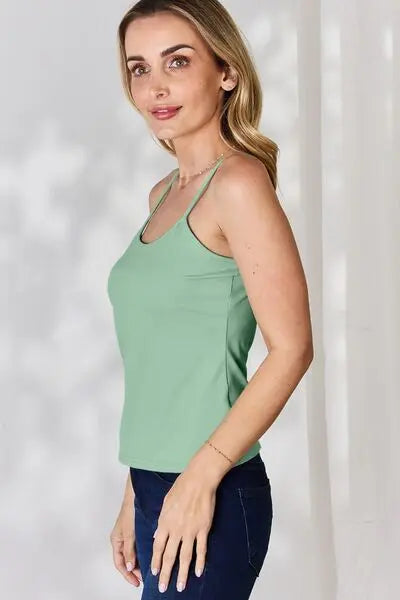 Blue Zone Planet |  Basic Bae Full Size Round Neck Slim Cami BLUE ZONE PLANET