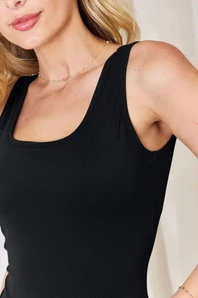 Blue Zone Planet |  Basic Bae Full Size Square Neck Sleeveless Bodysuit BLUE ZONE PLANET