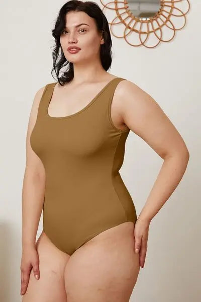 Blue Zone Planet |  Basic Bae Full Size Square Neck Sleeveless Bodysuit BLUE ZONE PLANET