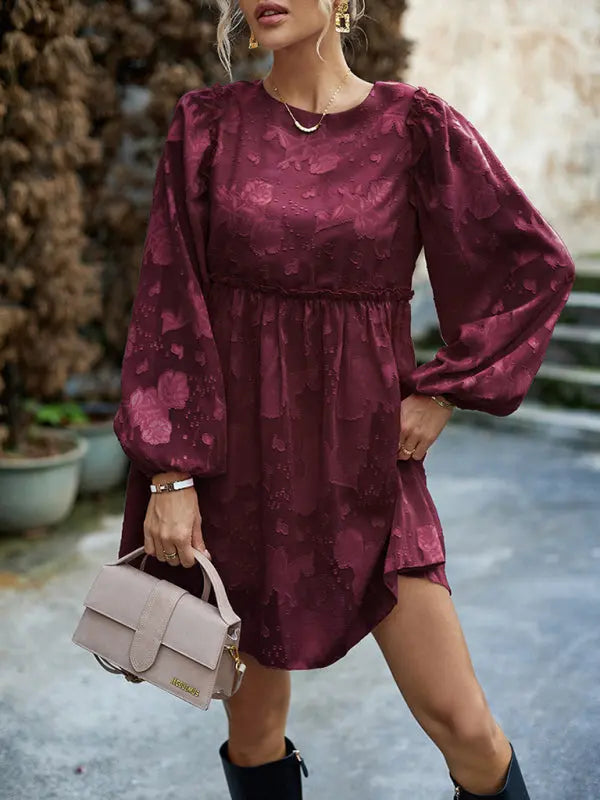 Blue Zone Planet |  Elegant Empire Waist A-Line Loose Dress BLUE ZONE PLANET