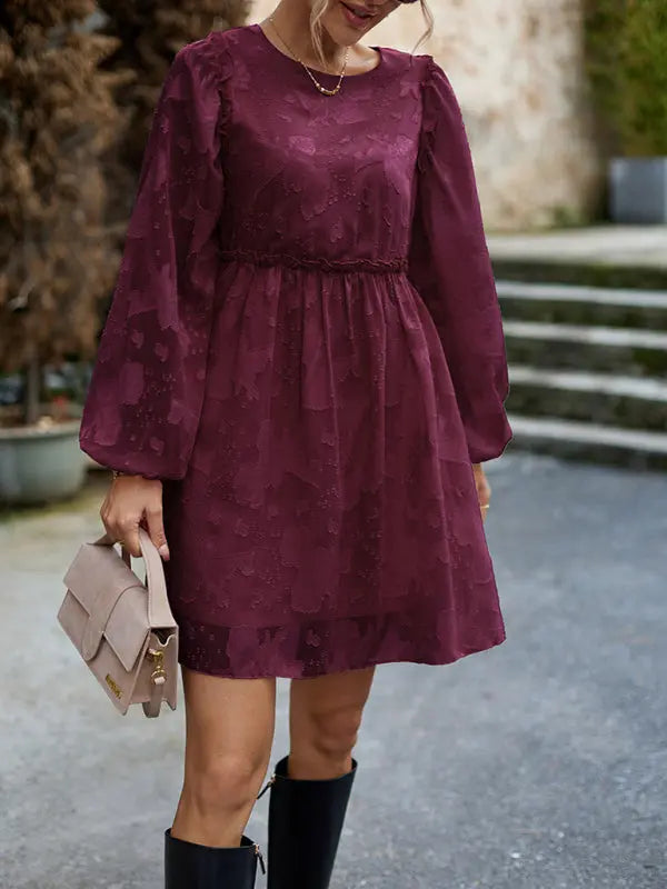 Blue Zone Planet |  Elegant Empire Waist A-Line Loose Dress BLUE ZONE PLANET