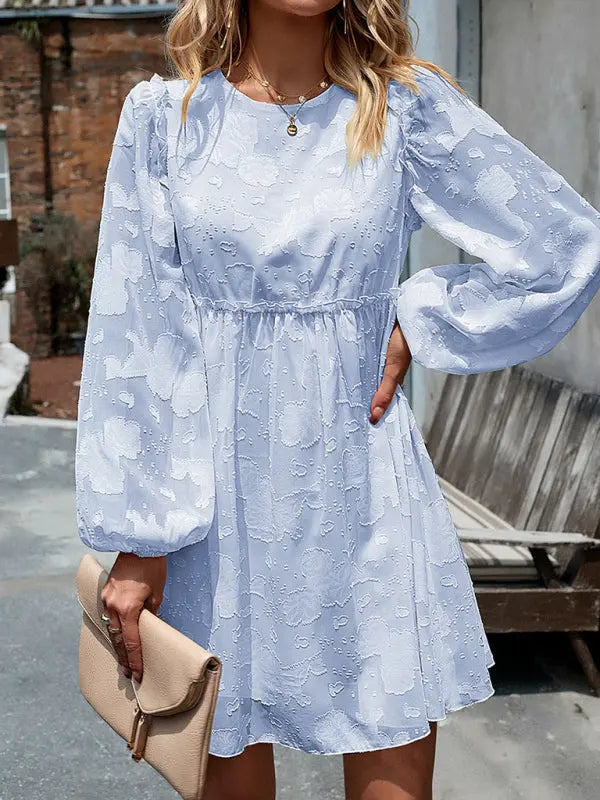 Blue Zone Planet |  Elegant Empire Waist A-Line Loose Dress BLUE ZONE PLANET
