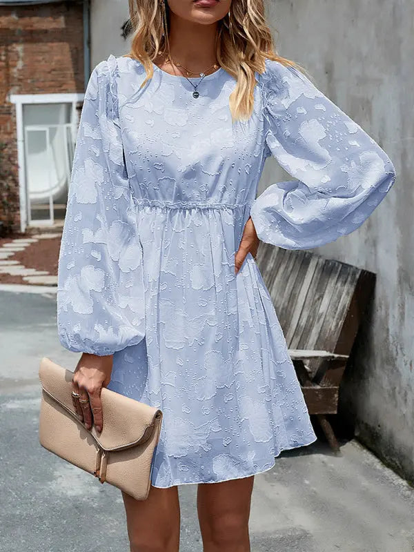Blue Zone Planet |  Elegant Empire Waist A-Line Loose Dress BLUE ZONE PLANET