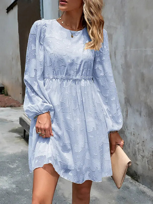 Blue Zone Planet |  Elegant Empire Waist A-Line Loose Dress BLUE ZONE PLANET
