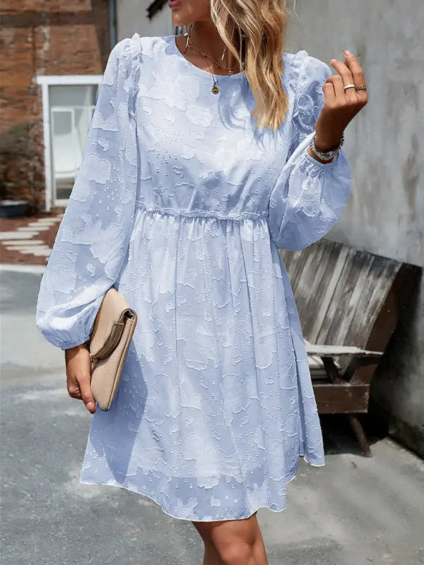 Blue Zone Planet |  Elegant Empire Waist A-Line Loose Dress BLUE ZONE PLANET