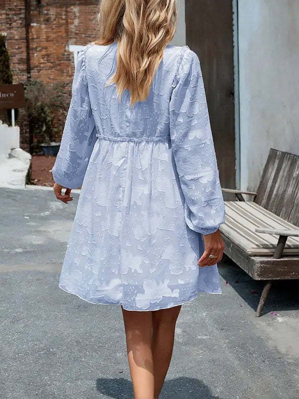 Blue Zone Planet |  Elegant Empire Waist A-Line Loose Dress BLUE ZONE PLANET
